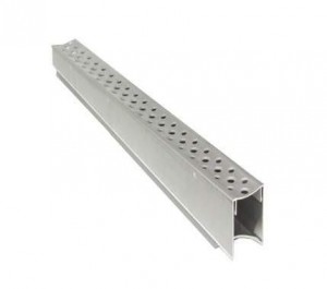 3141 SP46 CANALETA DE ALUMINIO 90 CM SAIDA VERTICAL GRELHA FOSCA